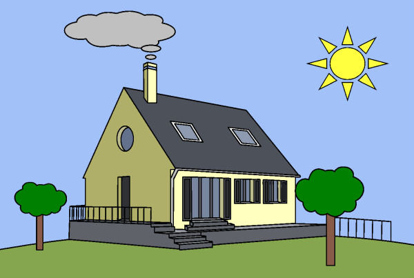 Exemple colorié de Maison