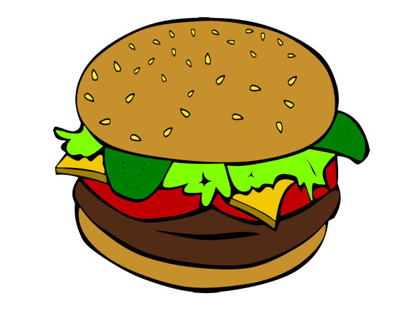 Exemple colorié de Hamburger