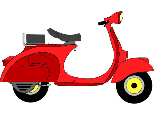 Exemple colorié de Scooter