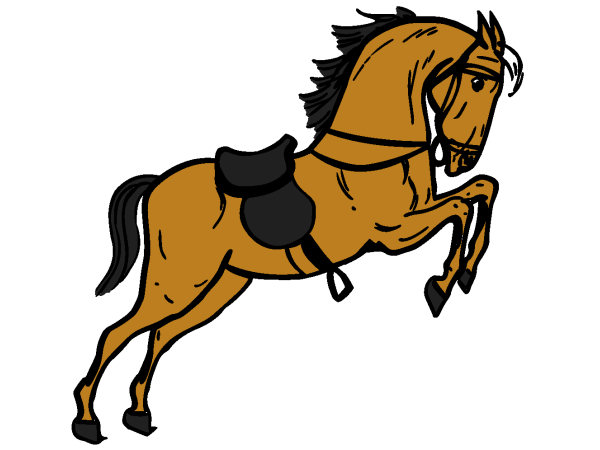 Exemple colorié de Cheval