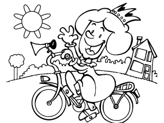 Coloriage Reine