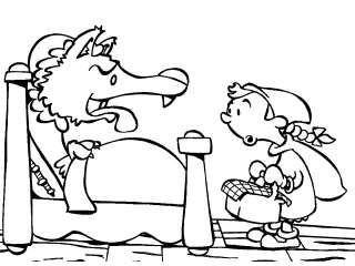 Coloriage Chaperon rouge