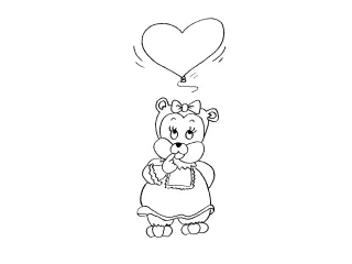 Coloriage Petit ourson