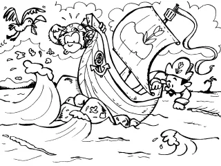 Coloriage Naufrage