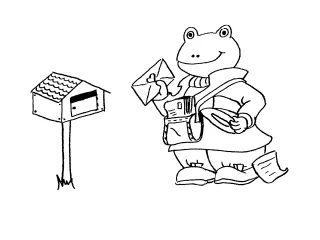 Coloriage Le facteur
