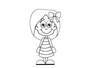 Coloriage Fillette