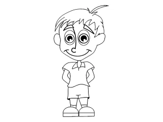 Coloriage Garçon