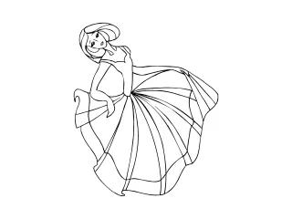 Coloriage Princesse