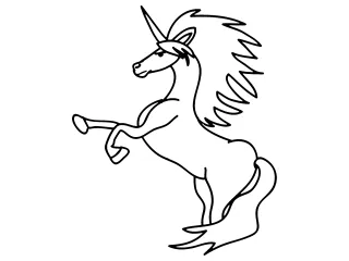 Coloriage Licorne