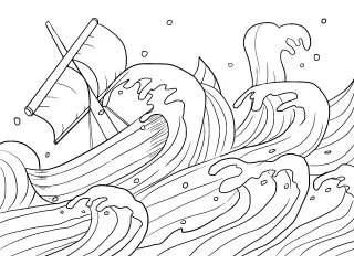 Coloriage Naufrage