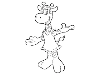 Coloriage Girafe