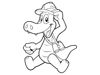 Coloriage Crocodile