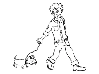 Coloriage Promenade