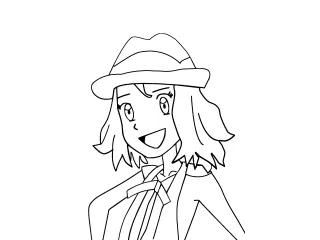 Coloriage Jeune fille