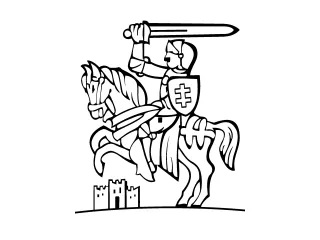 Coloriage Chevalier