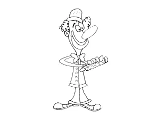 Coloriage Le clown
