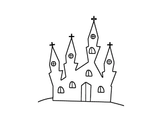 Coloriage Chateau