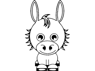 Coloriage Ane
