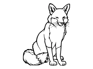 Coloriage Renard