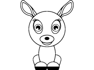 Coloriage Biche
