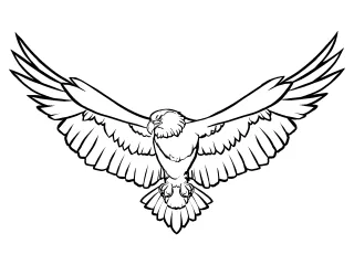 Coloriage Aigle