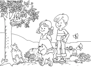 Coloriage Les enfants