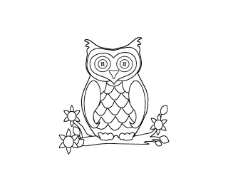 Coloriage Chouette