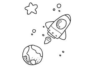 Coloriage Espace