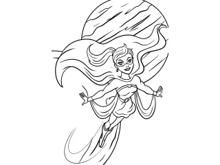 Coloriage Super héroïne