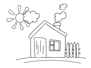 Coloriage Petite maison
