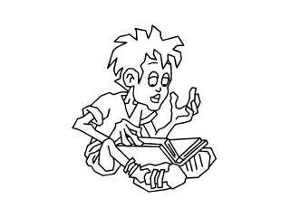 Coloriage Le livre