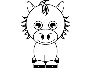 Coloriage Cheval