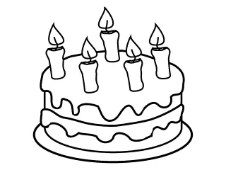 Coloriage Gateau
