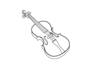Coloriage Violon