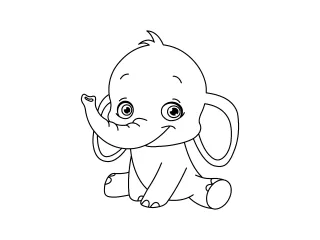 Coloriage Elephant