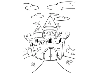 Coloriage Château fort