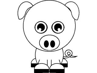 Coloriage Cochon
