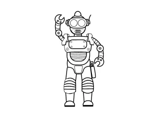Coloriage Le robot