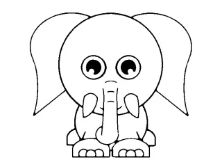 Coloriage Elephant