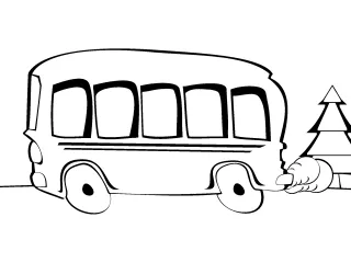 Coloriage Bus scolaire