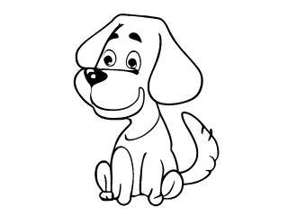 Coloriage Petit chien