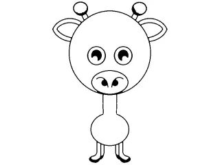 Coloriage Girafe