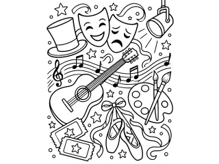 Coloriage Art et spectacles