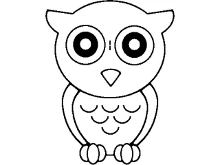 Coloriage Chouette