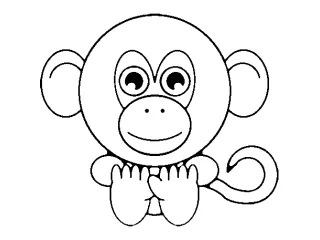 Coloriage Singe