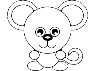 Coloriage Souris