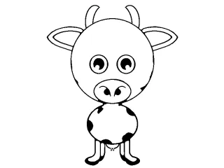 Coloriage Vache