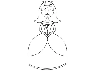 Coloriage Princesse