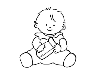 Coloriage bébé