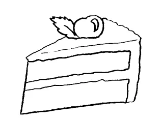 Coloriage Gateau